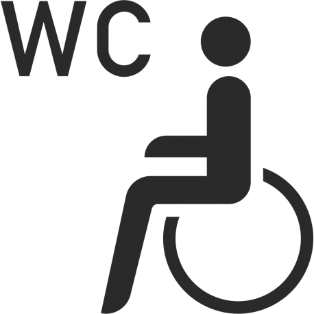 Invalide wc stickers (zonder achtergrond)