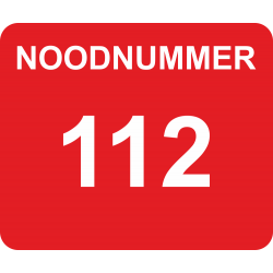 Noodnummer stickers met eigen telefoonnummer