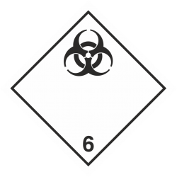 ADR 6 'Besmettelijke stoffen' borden