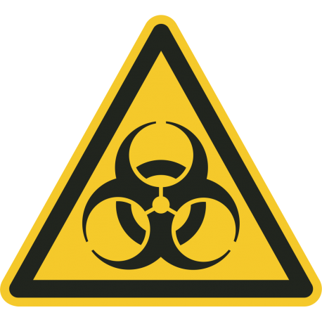 Biologisch besmettingsgevaar vloerstickers