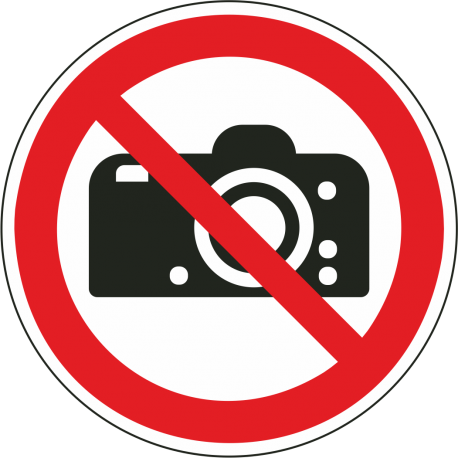 Fotograferen verboden stickers