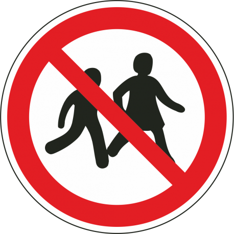 Verboden voor kinderen stickers