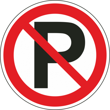 Niet parkeren stickers