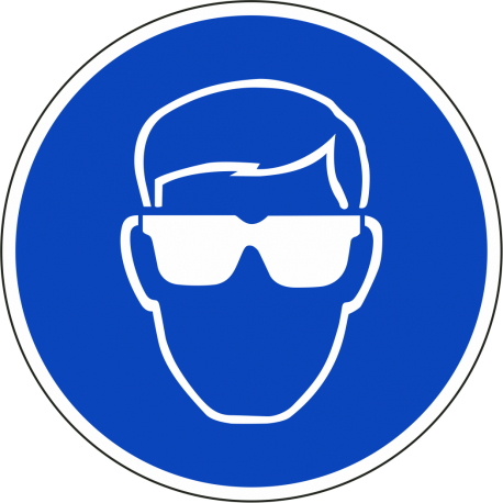 Veiligheidsbril verplicht stickers