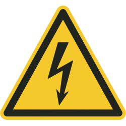 Gevaarlijke elektrische spanning bordjes