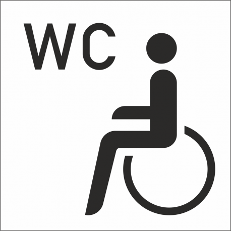 Invalide wc stickers (met achtergrond)