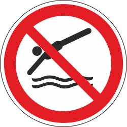 Verboden te duiken stickers
