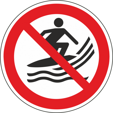 Verboden te surfen stickers