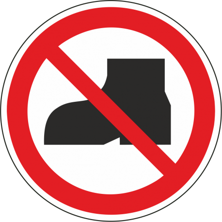 Verboden buitenschoenen te dragen stickers