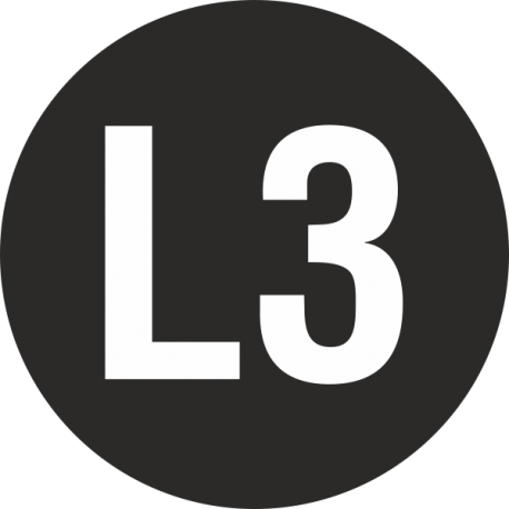 “L3 geleider” stickers