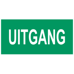 Uitgang stickers