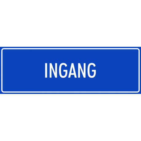 'Ingang' stickers (blauw)