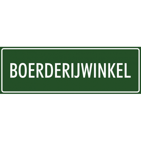'Boerderijwinkel' stickers (groen)