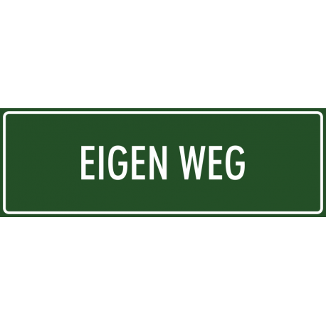 'Eigen weg' stickers (groen)