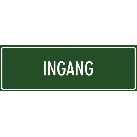 'Ingang' stickers (groen)