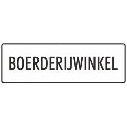 'Boerderijwinkel' stickers (wit)