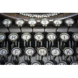 Typemachine - Foto op plexiglas