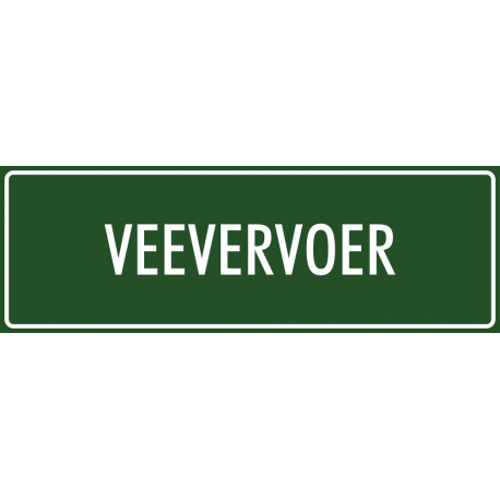 'Veevervoer' stickers (groen)