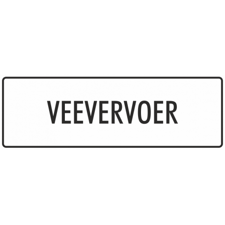 'Veevervoer' stickers (wit)
