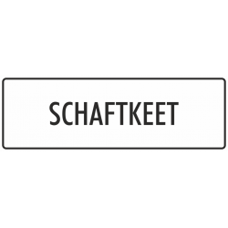 'Schaftkeet' stickers (wit)