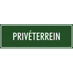 'Privéterrein' stickers (groen)