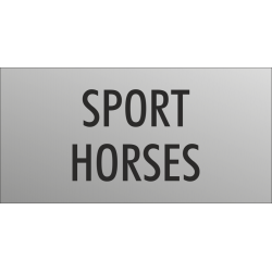 'Sport horses' bordjes (RVS look)
