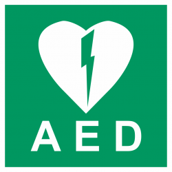 AED luminescerende stickers