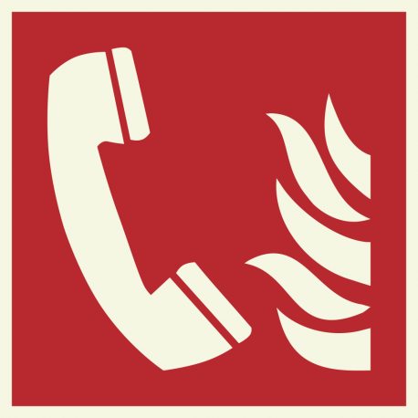 Telefoon voor brandalarm luminiscerende stickers