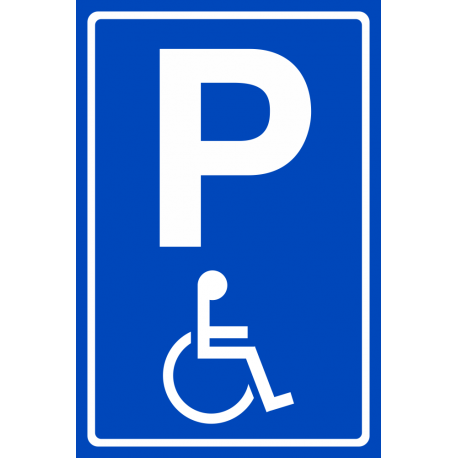 Invalide parkeerplaats bordje