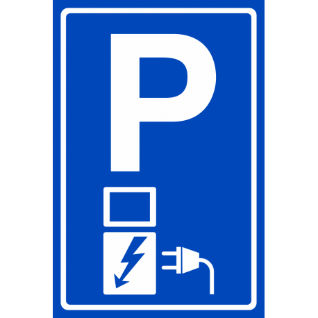 Elektrische voertuigen parkeren bordjes
