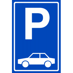 Parkeerplaats auto stickers