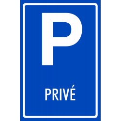 Parkeerplaats prive stickers