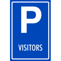 Parkeerplaats visitors bordjes