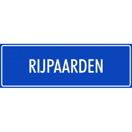 'Rijpaarden' stickers (blauw)
