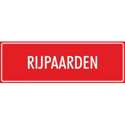 'Rijpaarden' stickers (rood)