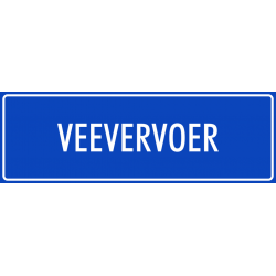 'Veevervoer' stickers (blauw)