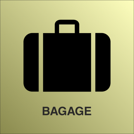 Bagage bordjes (Gold Look)