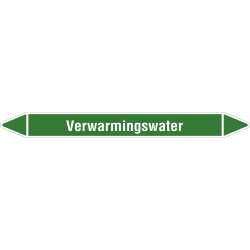 'Verwarmingswater' leidingmarkering stickers