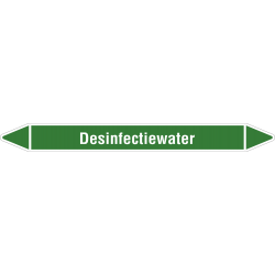 'Desinfectiewater' leidingmarkering stickers