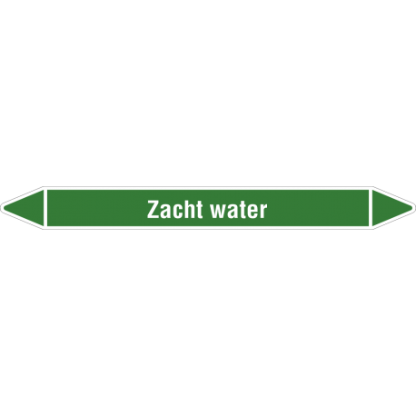 'Zacht water' leidingmarkering stickers