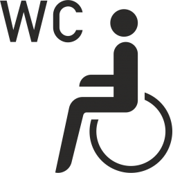 Invalide wc stickers (zonder achtergrond)