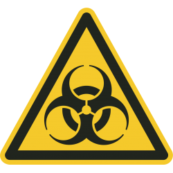 Biologisch besmettingsgevaar vloerstickers