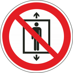 Personenvervoer verboden stickers