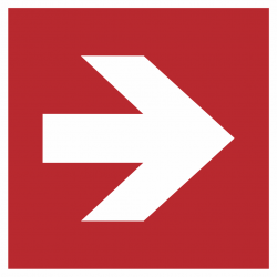 Richtingaanwijzing rechts bordjes (rood)