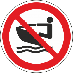 Verboden te waterscootervaren stickers