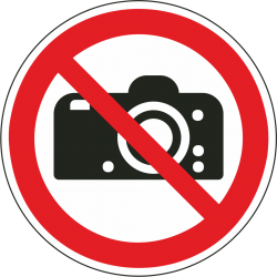 Fotograferen verboden bordjes