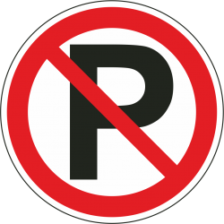 Niet parkeren bordjes