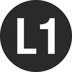 “L1 geleider” stickers