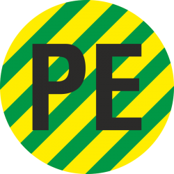 “Aardingskabel PE” stickers