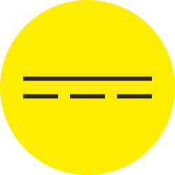 “Gelijkstroom” (geel) stickers